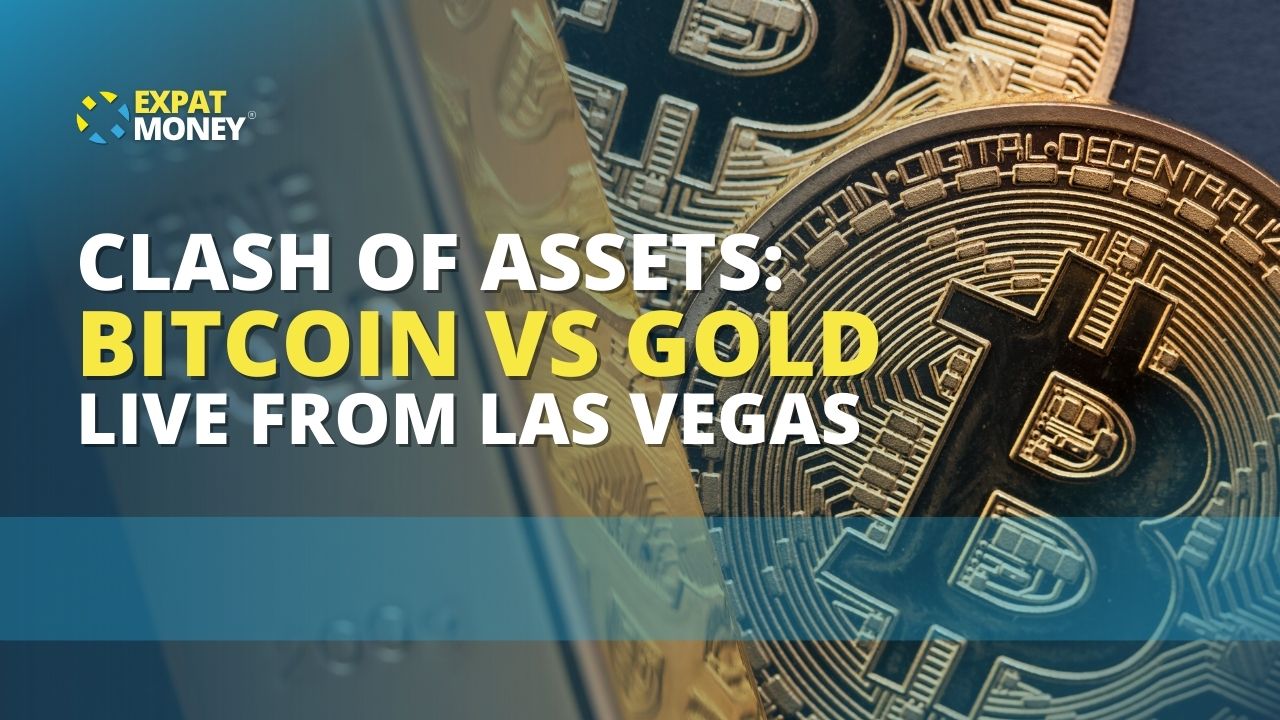 108: Clash of Assets: Bitcoin vs Gold Live from Las Vegas - The Expat Money  Show - With Mikkel Thorup